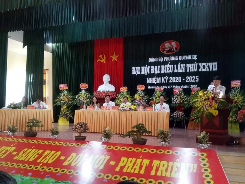 Đại hội Đảng bộ phường Quỳnh Dị lần thứ XXVII, nhiệm kỳ 2020-2025